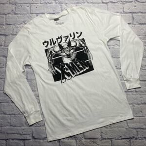 NEW Marvel X-Men Kanji Wolverine Long Sleeve Shirt